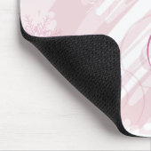 Rosa Grunge Winter Mousepad (Ecke)