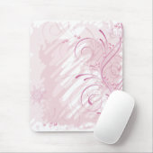 Rosa Grunge Winter Mousepad (Mit Mouse)