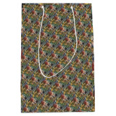 Rosa Grüngelber Hirsch Mittlere Geschenktüte (Vorderseite)