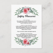 Rosa Grünpflanzen Maßnahmen zur Gefahrenabwehr im  Begleitkarte (Vorderseite)