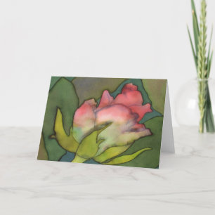 Rosa Grüße Karte