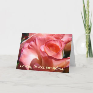 ROSA GRUßKARTEN FÜR OMA Süße, liebe Oma-Karte Karte