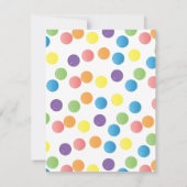 Rosa Gumball-Maschine Einladung (Rückseite)