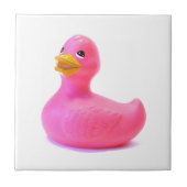 Rosa Gummi Duck Fliese (Vorderseite)