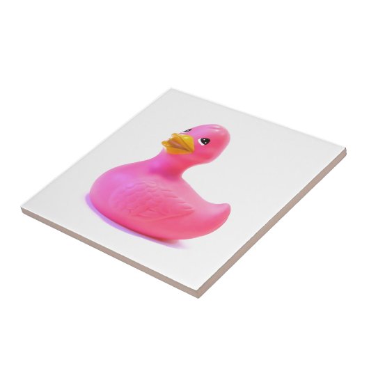 Rosa Gummi Duck Fliese (Seite)