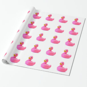 Rosa Gummi Duck Geschenkpapier