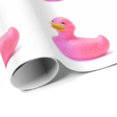 Rosa Gummi Duck Geschenkpapier (Rolleneckpunkt)