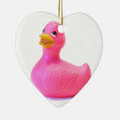 Rosa Gummi Duck Keramikornament (Rechts)