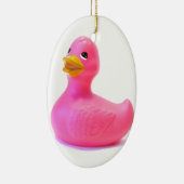 Rosa Gummi Duck Keramikornament (Rechts)
