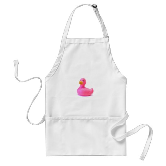 Rosa Gummi Duck Schürze (Vorne)