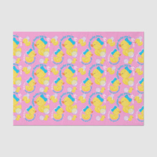 Rosa Gummi Ducky Du bist das Eine Party Seidenpapier