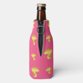 Rosa Gummiente Flaschenkühler (Flasche Rückseite)