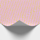 Rosa Gummiente Geschenkpapier (Ecke)
