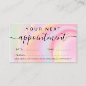 Rosa, gürteliger Regenbogen, Marmor Terminkarte (Vorderseite)