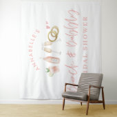 Rosa gürtelndes Brautparty Wandteppich (Beispiel)