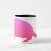 Rosa Gürteltier Tasse (Zentrum)