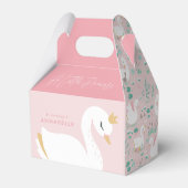 Rosa, gürtnisch elegantes Foto schönes Party Geschenkschachtel (Rückseite)