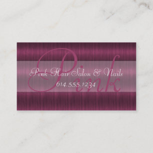Rosa Haar-Salon-Stylistbeautician-Geschäfts-Karten Visitenkarte