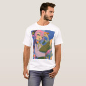 Rosa Haarbild Catgirl Saikotic Çardyne Men-T - Shi T-Shirt (Vorne ganz)