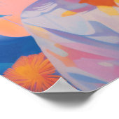 Rosa Haare: Das Wesen der Weiblichkeit Poster (Ecke)