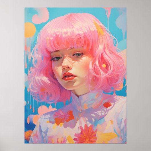 Rosa Haare: Das Wesen der Weiblichkeit Poster (Vorne)