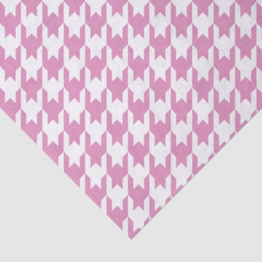 Rosa Hahnentrittmuster Designer Zwei Tone Seidenpapier (Detail)