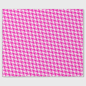 Rosa Hahnentrittmuster Geschenkpapier (Flach)