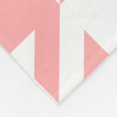 rosa Hahnentrittmuster Muster Fleecedecke (Ecke)