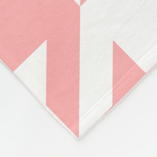 rosa Hahnentrittmuster Muster Fleecedecke (Ecke)