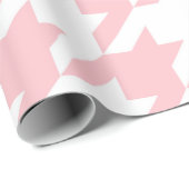 rosa Hahnentrittmuster Muster Geschenkpapier (Rolleneckpunkt)