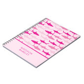 Rosa Haie Niedliche Kid's Notizblock (Linke Seite)