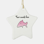 Rosa Haifisch Keramikornament (Rechts)