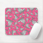 Rosa Haifischmuster Mousepad (Mit Mouse)