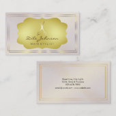 Rosa Hair Stylist Glitzer Salon Visitenkarte (Vorne/Hinten)