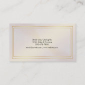 Rosa Hair Stylist Glitzer Salon Visitenkarte (Rückseite)