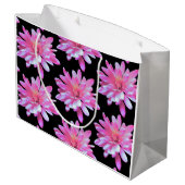 Rosa Halbbild Große Geschenktüte (Rückseite Schrägansicht)