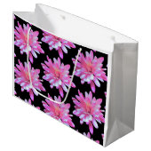 Rosa Halbbild Große Geschenktüte (Vorderseite Schrägansicht)