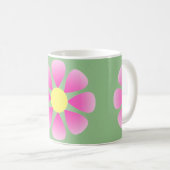 Rosa Halbbild Kaffeetasse (VorderseiteRechts)