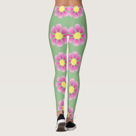 Rosa Halbbild Leggings (Rückseite)