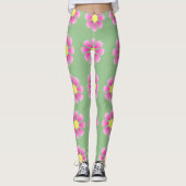Rosa Halbbild Leggings (Vorderseite)