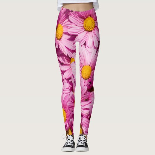 Rosa Halbbild Leggings (Vorderseite)