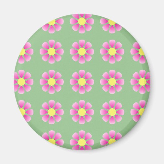 Rosa Halbbild Magnet (Vorne)
