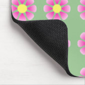 Rosa Halbbild Mousepad (Ecke)