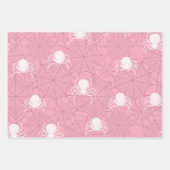 Rosa Halbblase zwischen Papierfledermaus und Spinn Geschenkpapier Set (Vorderseite 2)