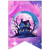 Rosa Halbkugel niedliche Zauberkatze Wimpelkette (Erste Fahne)