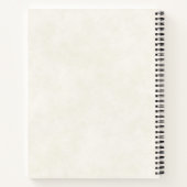 Rosa Halbmond mit Hübschen Blume Notizblock (Rückseite)