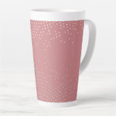 Rosa Halbtondesign Milchtasse (Rechte Ecke)