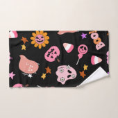 Rosa Halloween Badhandtuch Set (Handtuch)