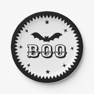 Rosa Halloween, Boo! Papierteller