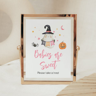 Rosa Halloween Ghost Kleine Boo Babies sind süß Poster